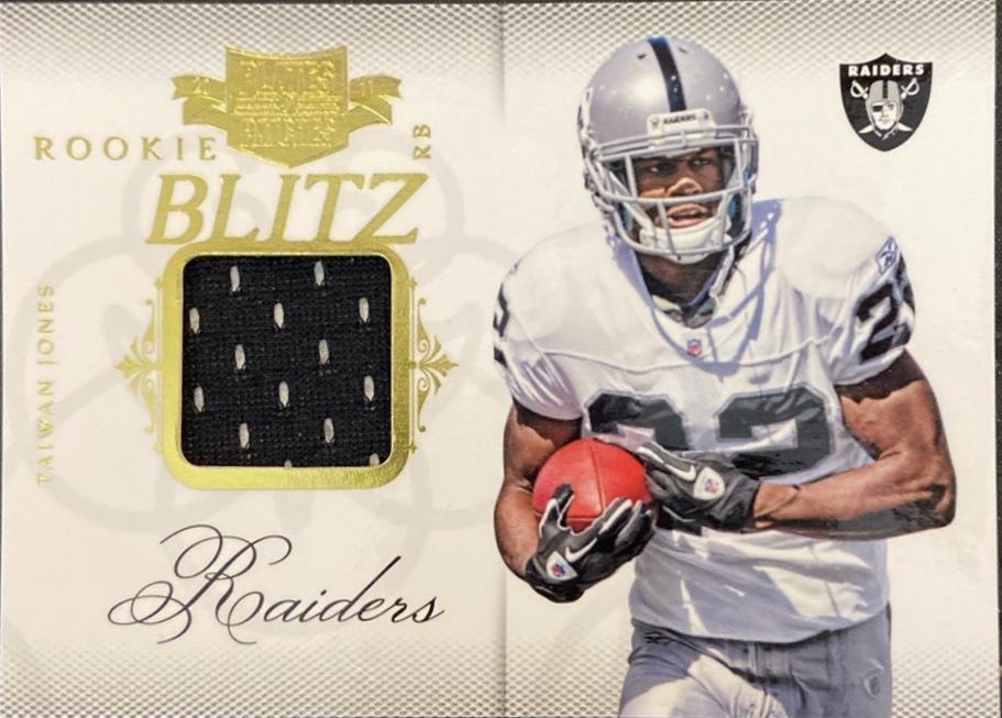 Taiwan Jones #17 2011 Panini Plates & Patches Rookie Blitz Football