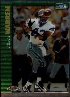 Chris Warren #22 Football Cards 1997 Topps Chrome