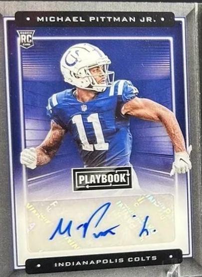 Michael Pittman Jr Football Cards 2020 Panini Playbook Rookie Signature Locker