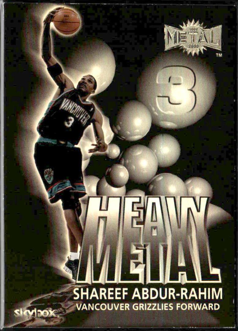 Shareef Abdur-Rahim #6 Basketball Cards 1999 Metal Heavy Metal