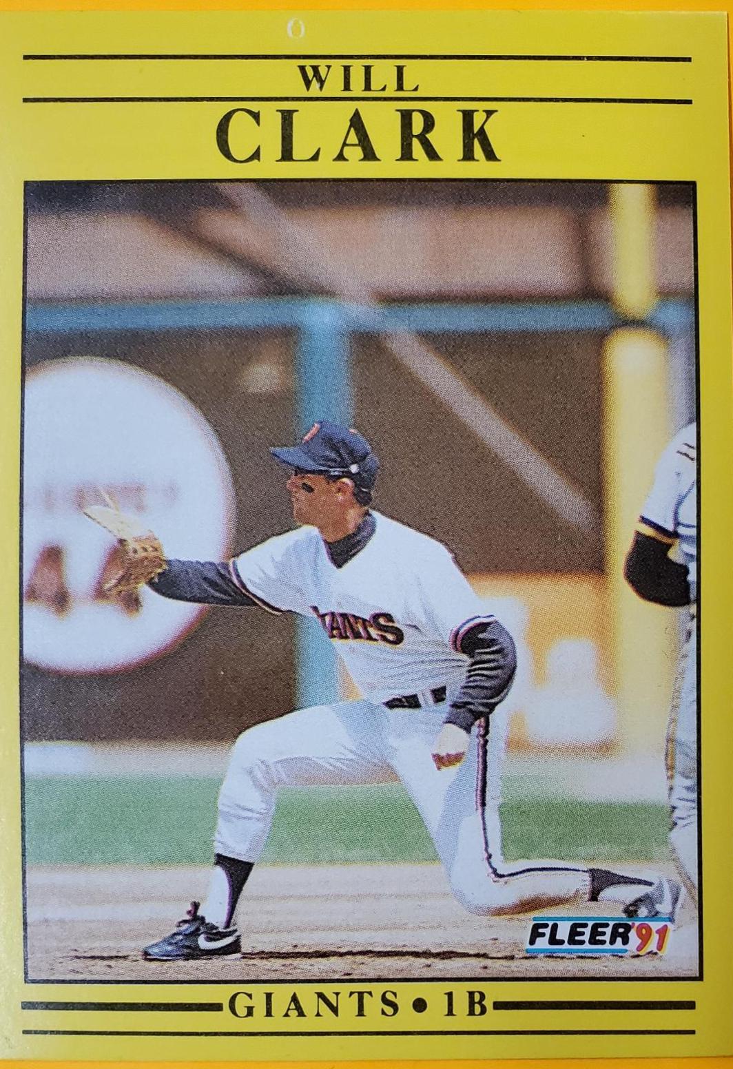 Will Clark #259 Baseball Cards 1991 Fleer