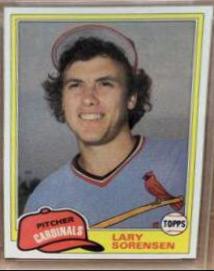 1981 Topps Traded Lary Sorensen #831 card
