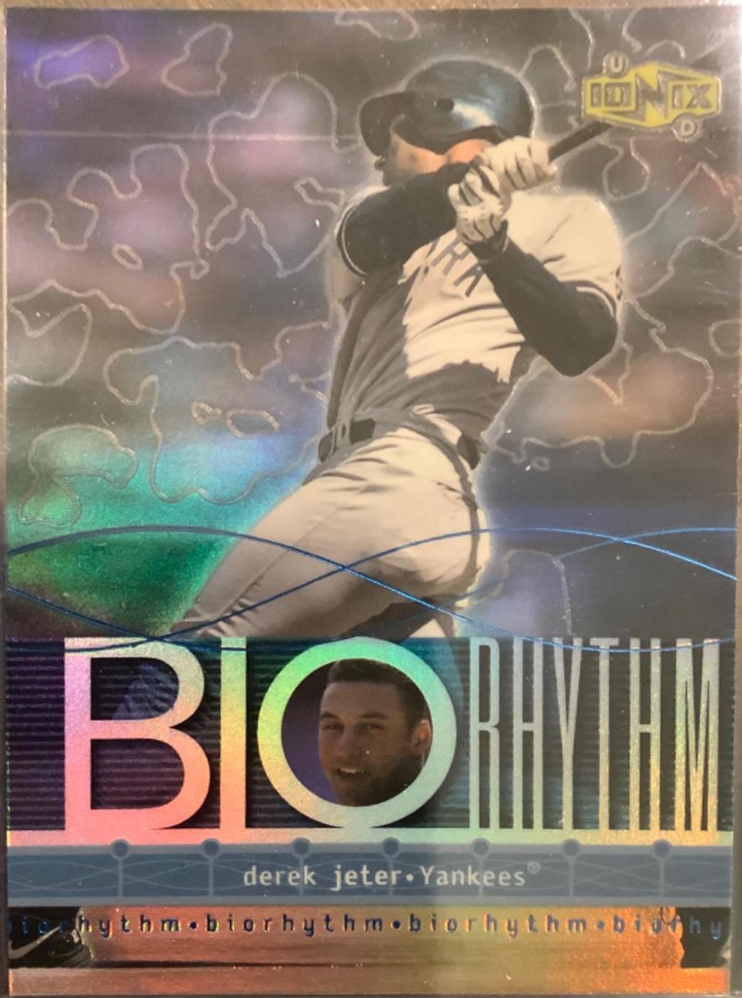 Derek Jeter #82 Baseball Cards 2000 Upper Deck Ionix Biorhythm