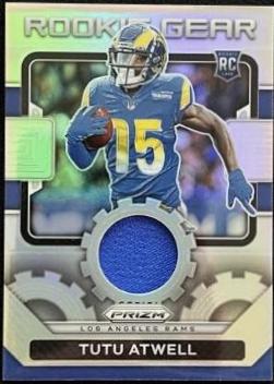 Tutu Atwell #RG-20 Football Cards 2021 Panini Prizm Rookie Gear