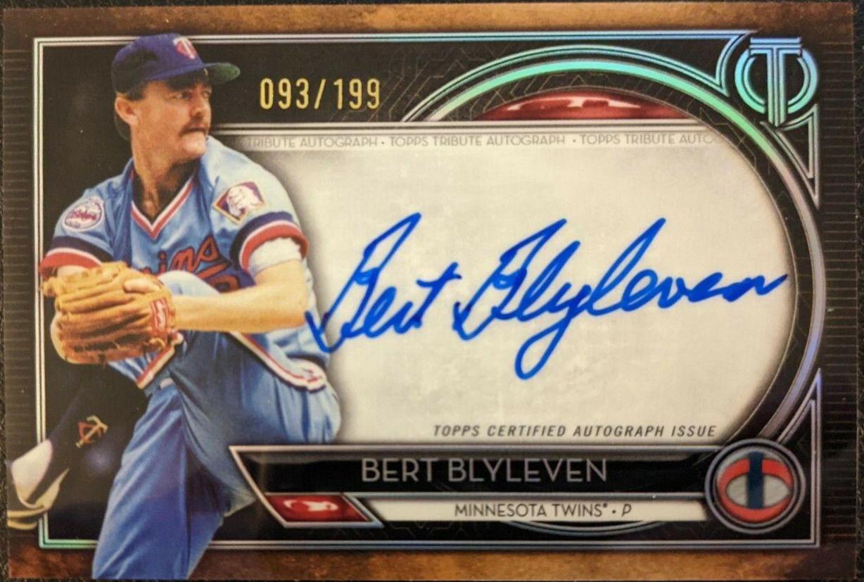 Bert Blyleven #TA-BB Baseball Cards 2020 Topps Tribute Autographs