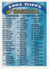 Series 1 Checklist 3: 321-365 And Inserts [Checklists Blue] #3 OF 4 Baseball Cards 2002 Topps Prices