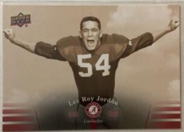 Lee Roy Jordan #6 Football Cards 2012 Upper Deck University of Alabama