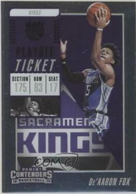 DE'Aaron Fox [Playoff Ticket] #17