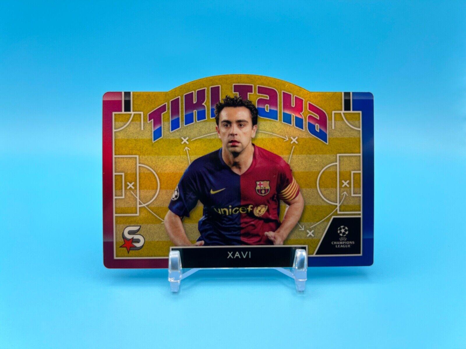 Xavi #TT-2 Soccer Cards 2023 Topps UEFA Superstars Tiki Taka