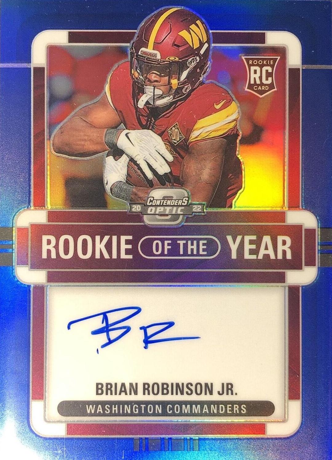 Brian Robinson Jr. [Rookie of the Year Autograph Blue] #ROY-BR