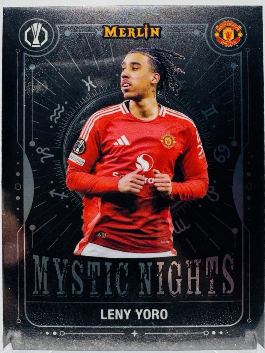Leny Yoro #MN-14 2024 Topps Merlin UEFA Mystic Nights