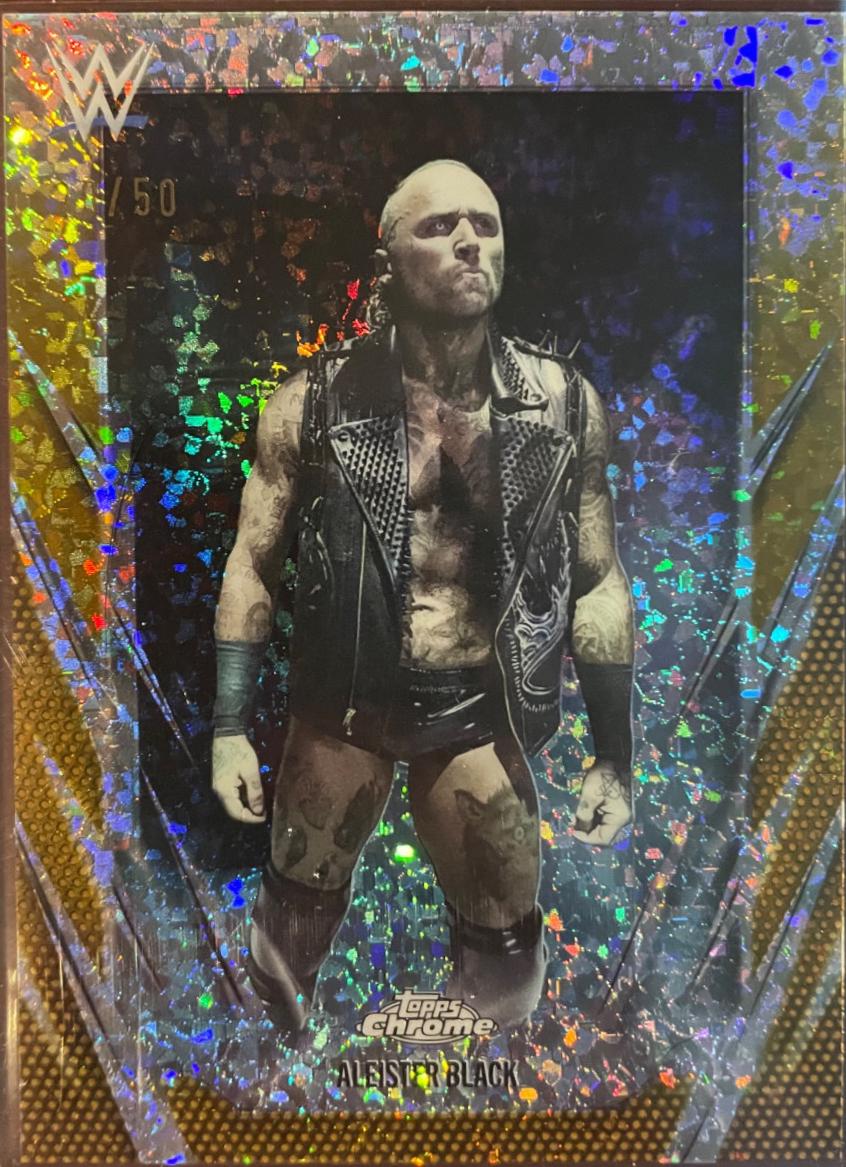 Aleister Black [Gold Mini Diamond Refractor] #28