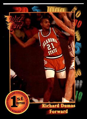Richard Dumas #39 Basketball Cards 1991 Wild Card
