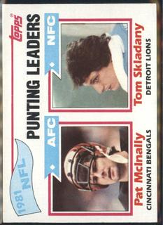 1981 NFL Punting Leaders Pat McInally / Tom Skladany