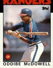 Oddibe McDowell #480 Baseball Cards 1986 Topps Prices