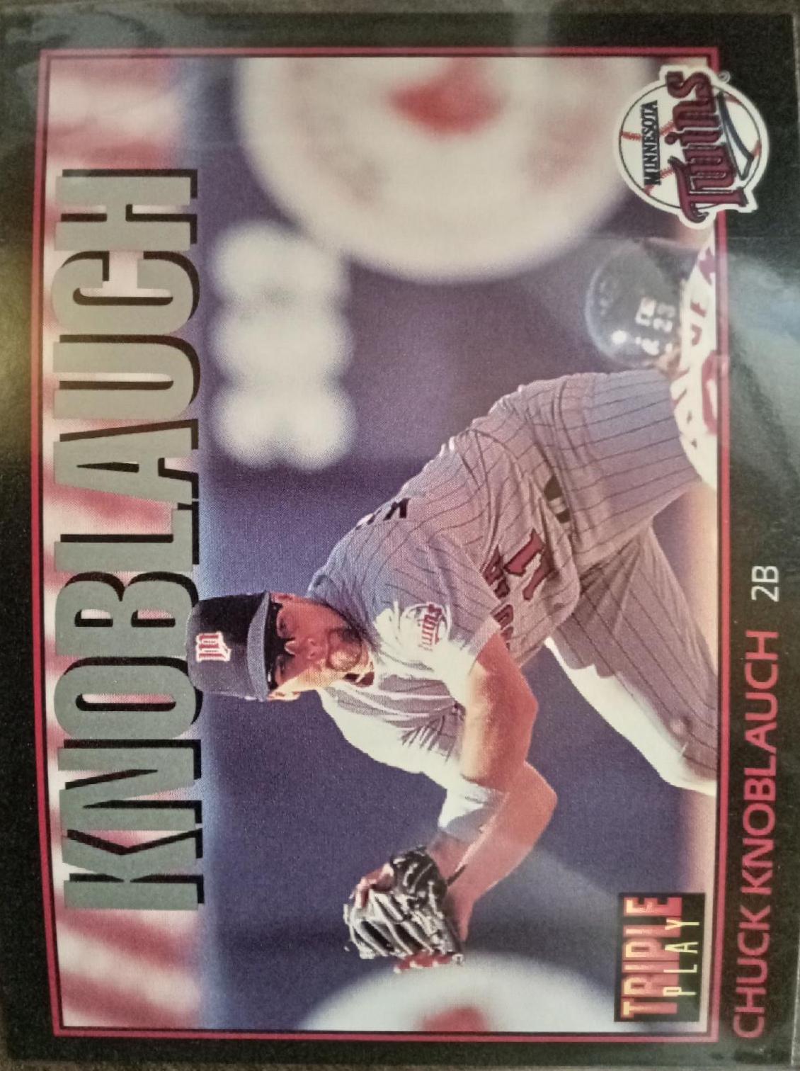 Chuck knoblauch #48 Baseball Cards 1993 Panini Donruss Triple Play