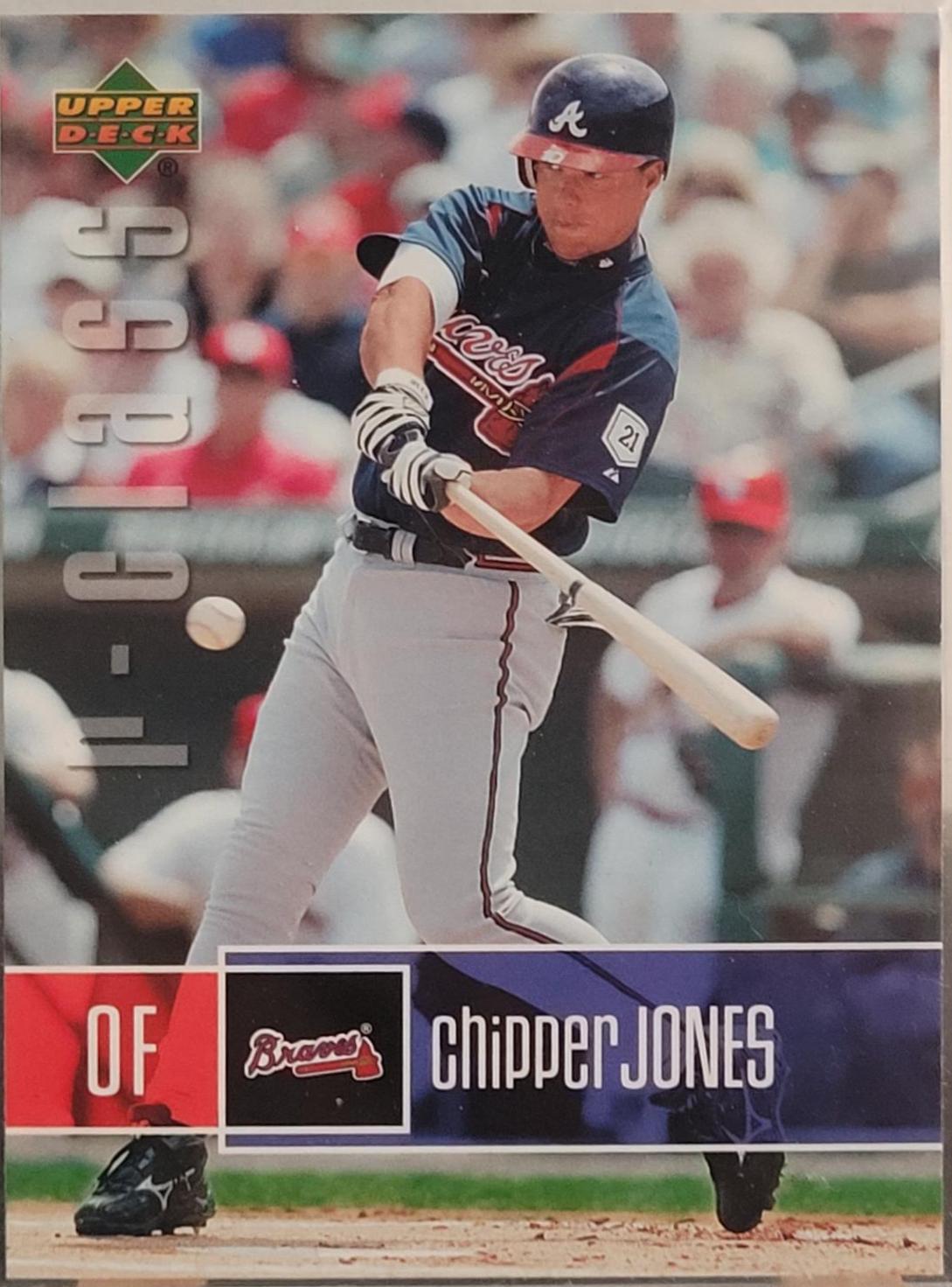 Chipper Jones #71 Baseball Cards 2004 Upper Deck R Class