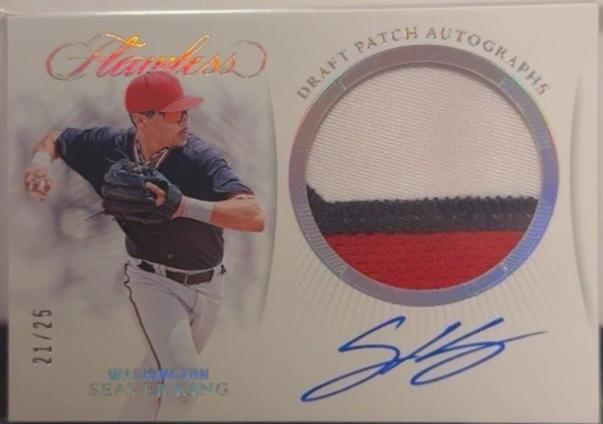 Seaver King #36 2025 Panini Flawless Baseball Draft Patch Autographs