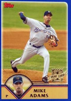 Mike Adams #T264 Baseball Cards 2003 Topps Traded