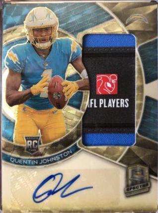 Quentin Johnston #14 Football Cards 2023 Panini Spectra Rookie Autograph Gold
