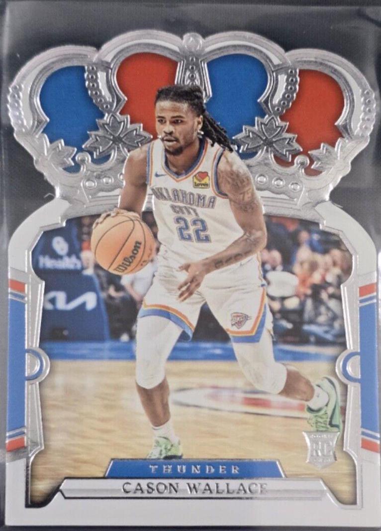 Cason Wallace #1 Basketball Cards 2023 Panini Crown Royale