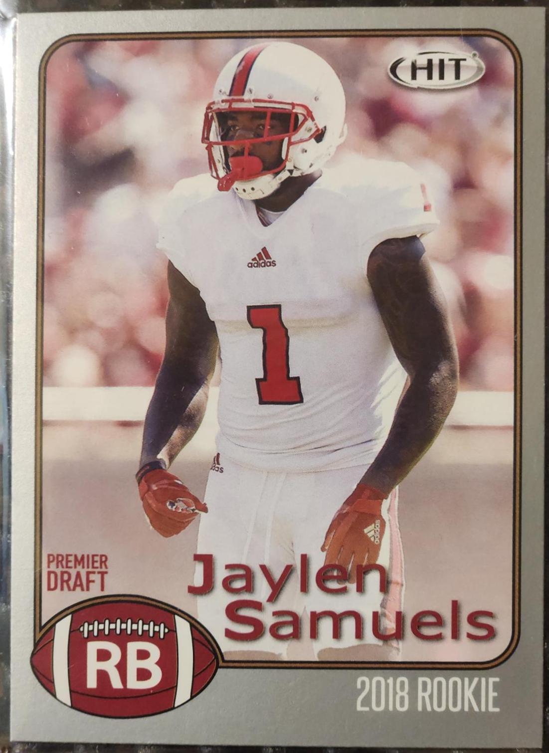 Jalen Samuels #93 2018 Sage Hit Premier Draft Football