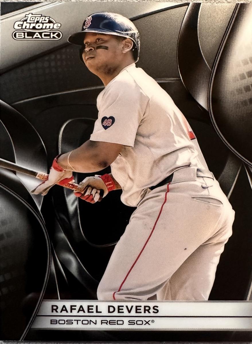 Rafael Devers #4 2025 Topps Chrome Black Baseball