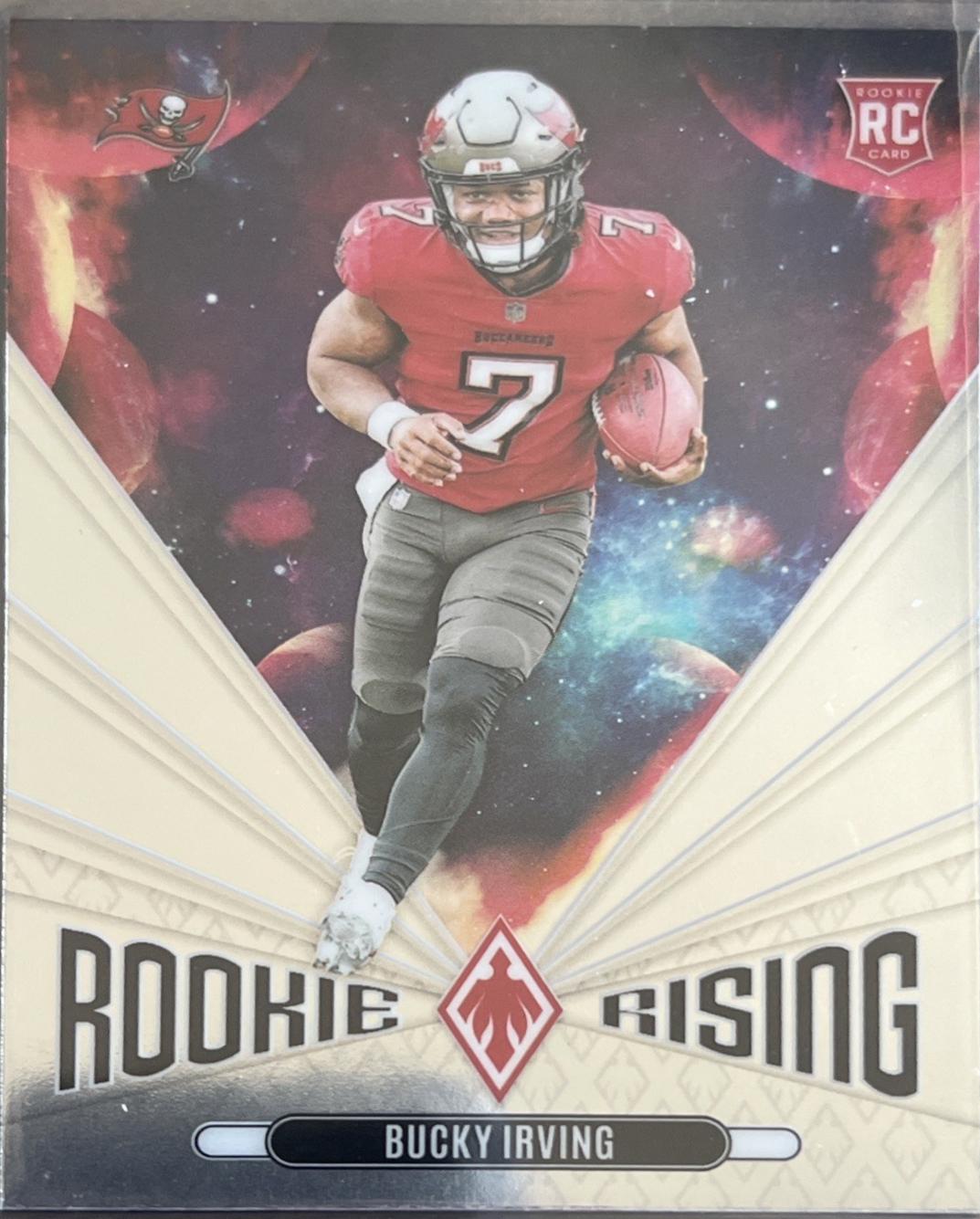 Bucky Irving #RR-BIG Football Cards 2024 Panini Phoenix Rookie Rising