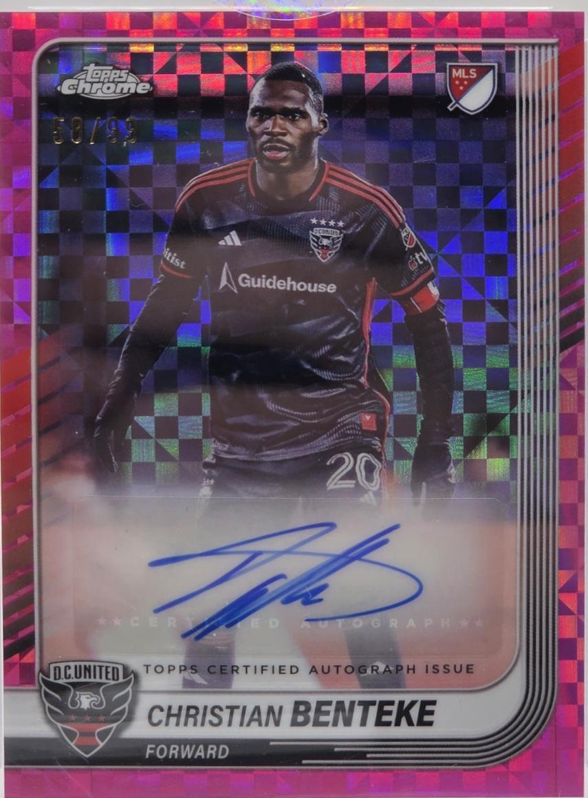Christian Benteke #CA-CB 2025 Topps Chrome MLS Autograph