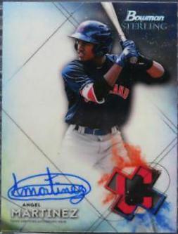 Angel Martinez #BSPA-AMA Baseball Cards 2021 Bowman Sterling Prospect Autographs