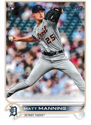 Matt Manning #31 Baseball Cards 2022 Topps