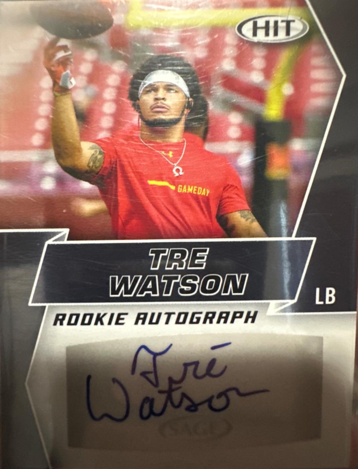 Tre Watson #A10 Football Cards 2019 Sage Autographs