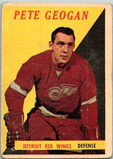 Pete Geogan #47 Hockey Cards 1958 Topps