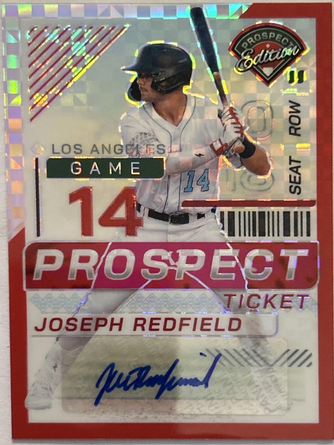 Joseph Redfield [Red Power Holo Ticket Signature] #107