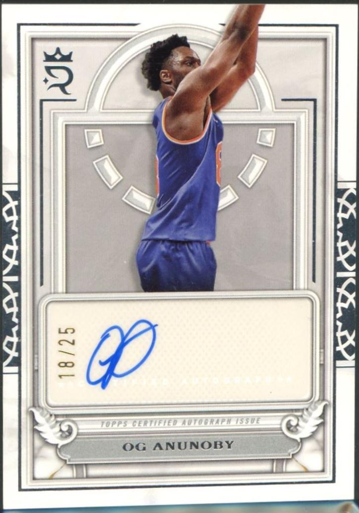 OG Anunoby #CCA-OA 2023-24 Topps Royalty Basketball Court Circular Autographs