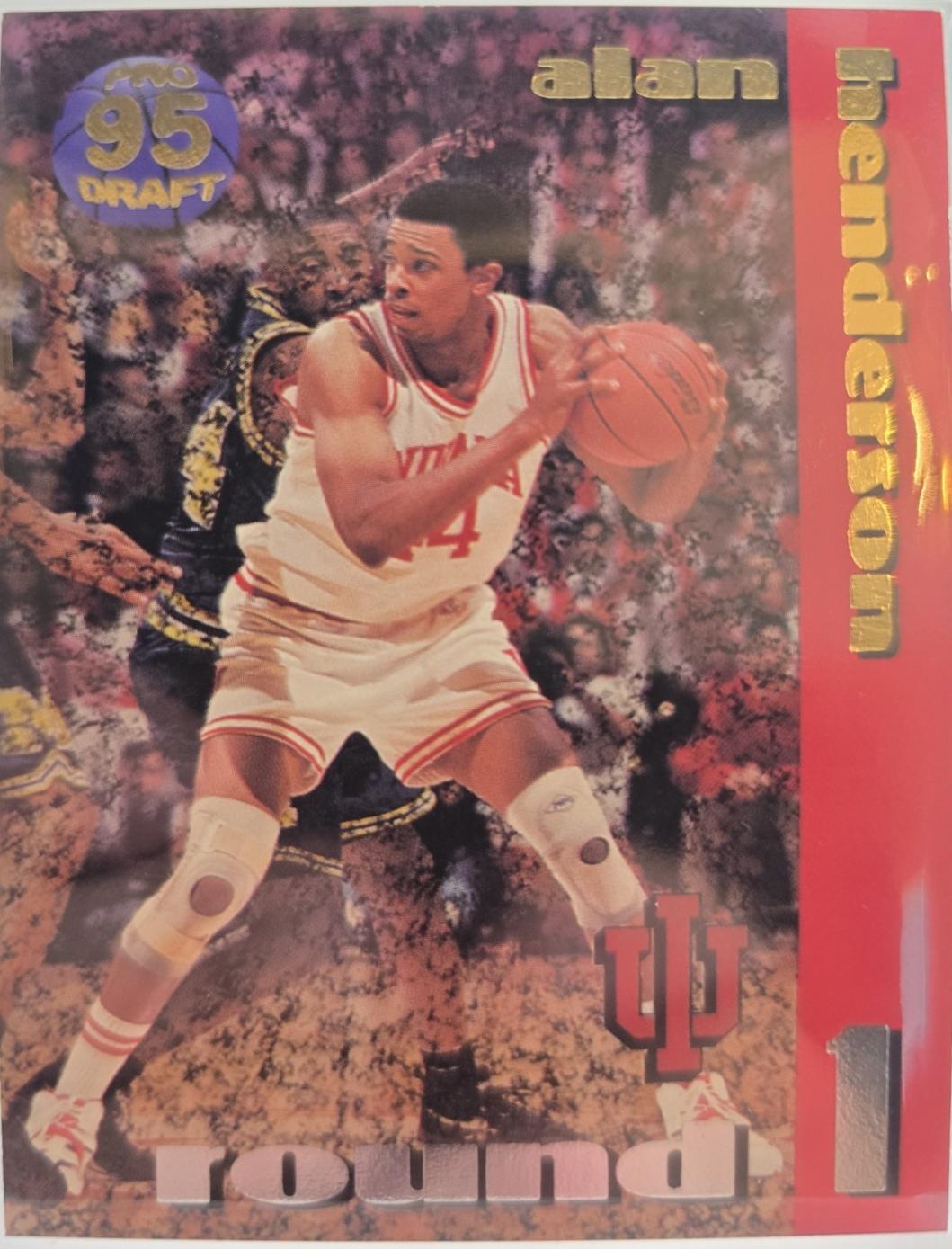 Alan Henderson #9 1995 Collect A Card Basketball