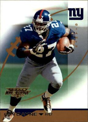 Ron Dayne #9 Football Cards 2002 Topps Debut