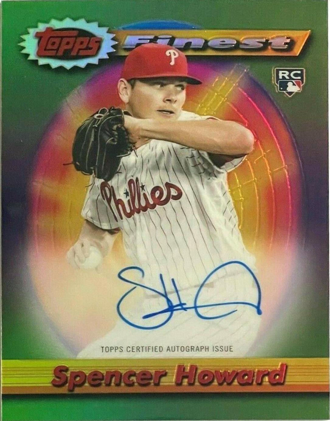 Spencer Howard #94O-SP Baseball Cards 2021 Topps Finest Flashbacks Autographs