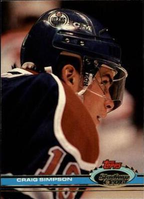 Craig Simpson #137 Hockey Cards 1991 Stadium Club