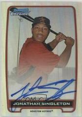 Jonathan Singleton [Refractor] #BCAJS Baseball Cards 2012 Bowman Chrome Prospect Autographs Prices