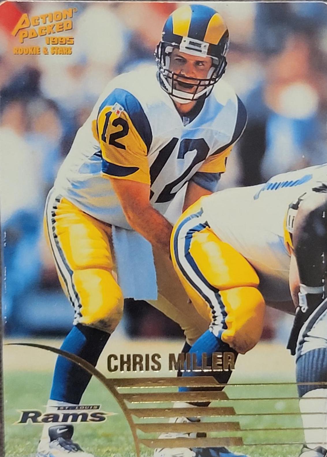 Chris Miller #80 1995 Action Packed Rookie & Stars Football