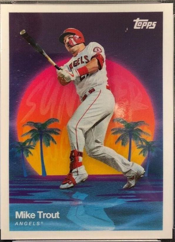 Mike Trout #1 Baseball Cards 2020 Topps on Demand MLB Summer Blockbuster