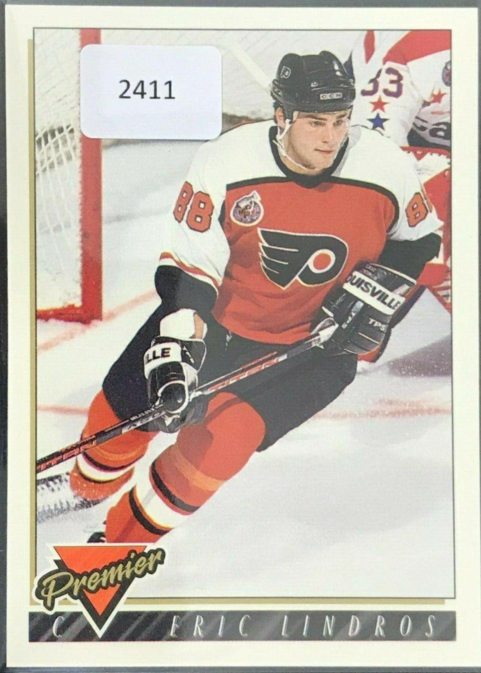 Eric Lindros #310 Hockey Cards 1993 Topps Premier