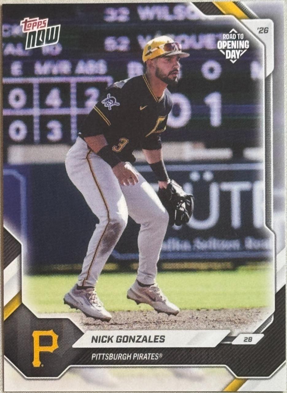 Nick Gonzales #OD-235 2026 Topps Now Road to Opening Day Baseball