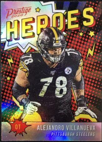 Alejandro Villanueva #7 Football Cards 2020 Panini Prestige Heroes