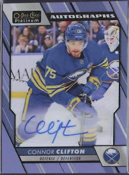 Connor Clifton #BA-CC Hockey Cards 2023 O-Pee-Chee Platinum Blue Rainbow Autographs