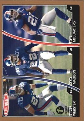 Corey Webster, R. W. McQuarters, Sam Madison [1st Edition Copper] #322