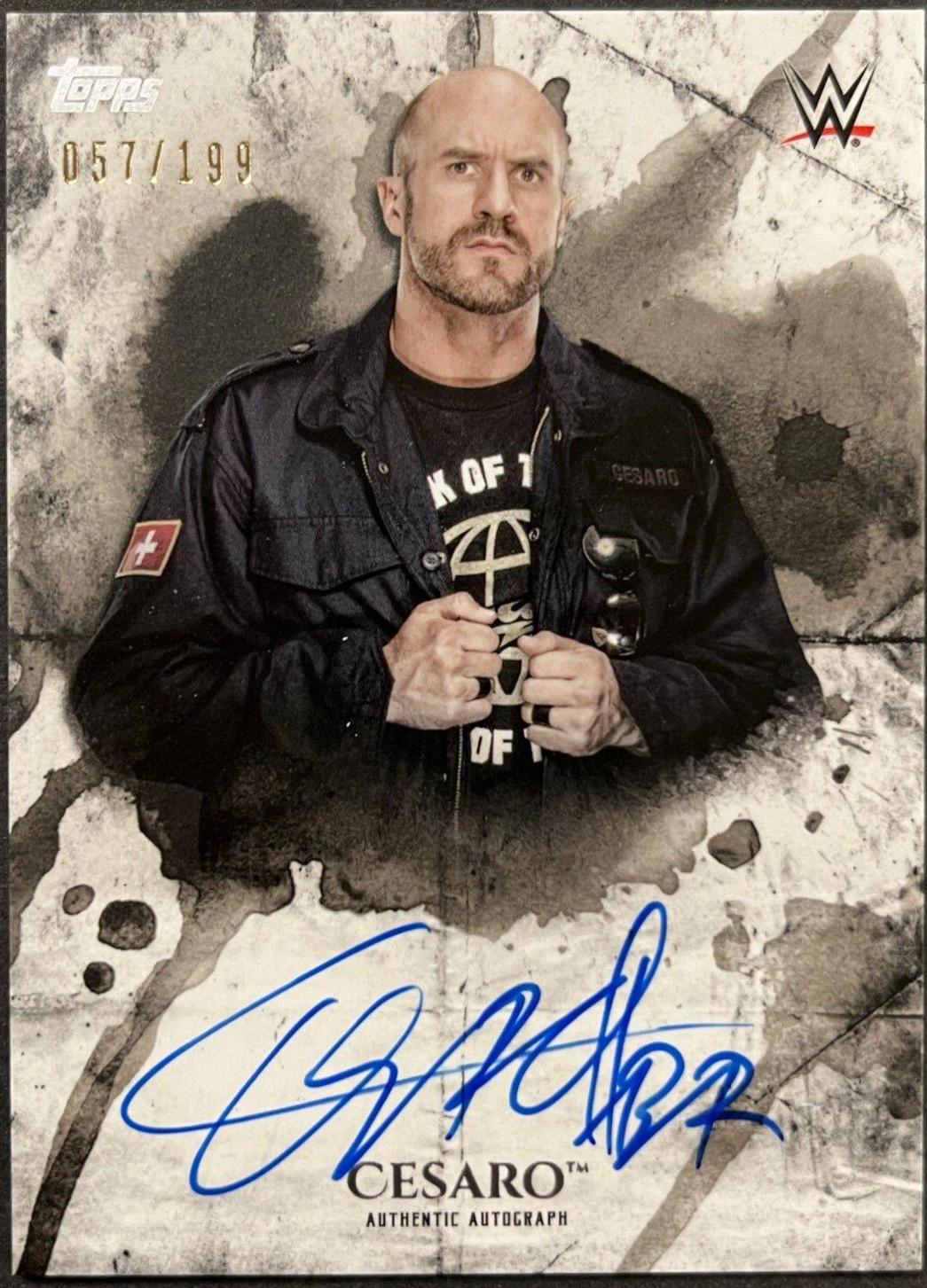 Cesaro #UA-CE Wrestling Cards 2018 Topps WWE Undisputed Autographs