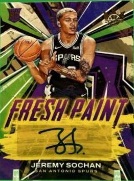 Jeremy Sochan #FP-JSS 2022 Panini Court Kings Fresh Paint Autographs Basketball