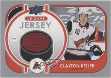 Clayton Keller #GJ-CK Hockey Cards 2021 Upper Deck Game Jersey